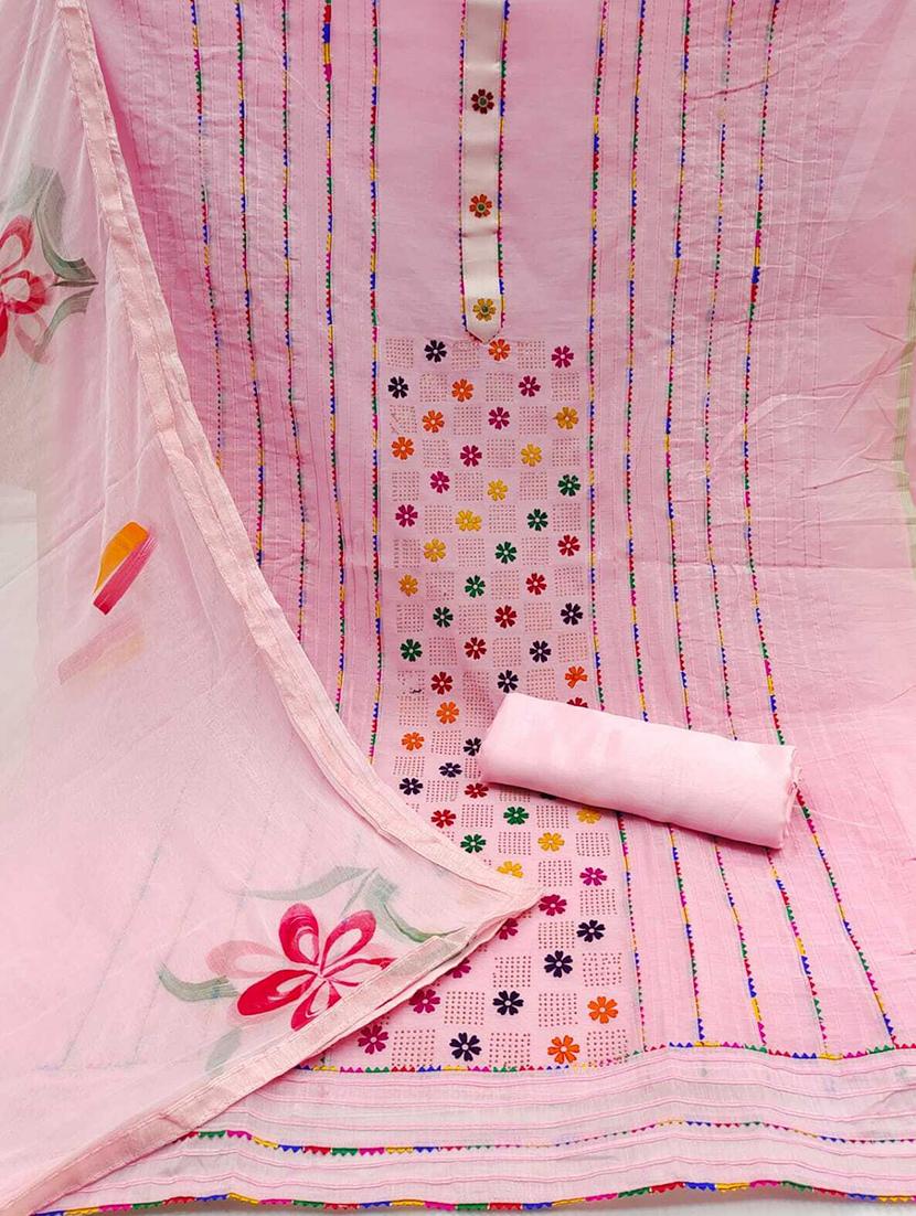 printed unstitched suit set - 19910424 - Standard Image - 2