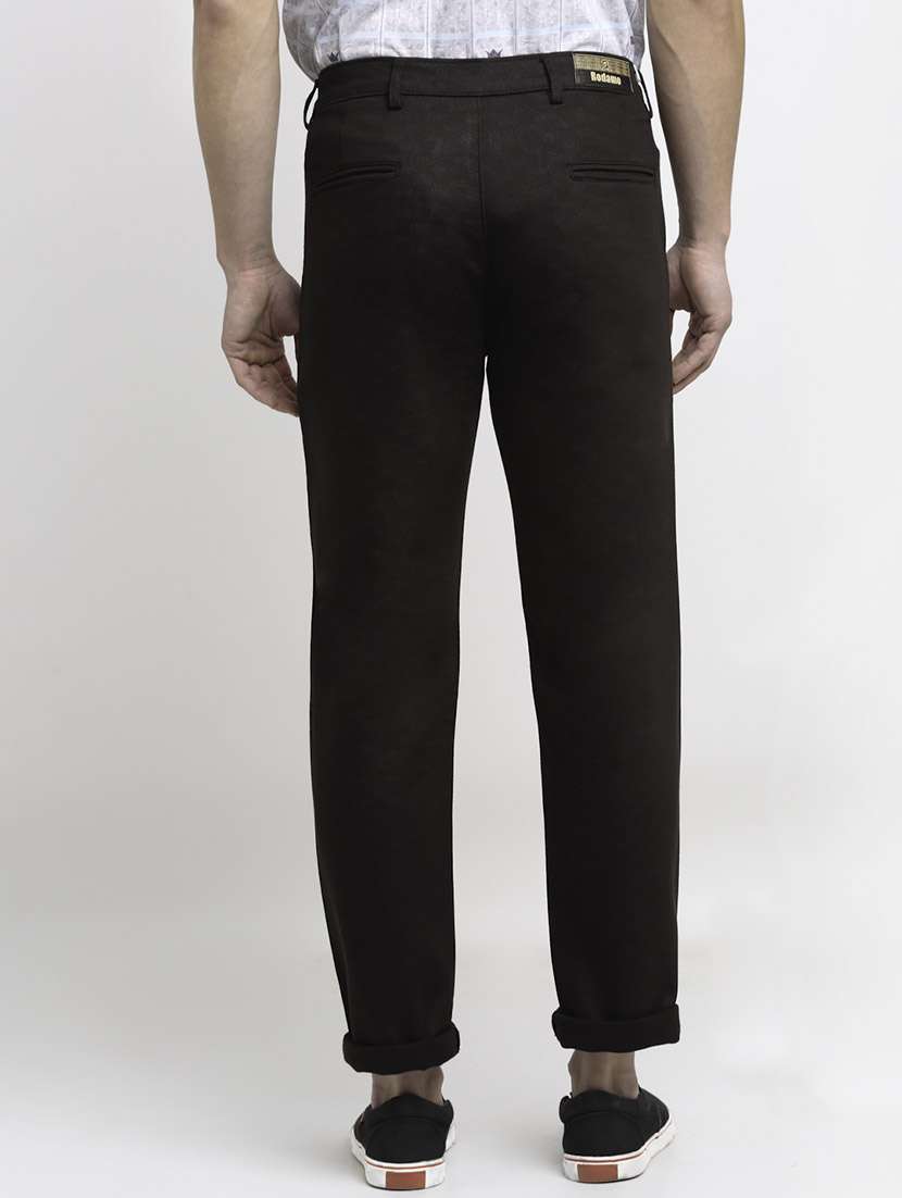 brown cotton chinos casual trousers - 19911307 -  Standard Image - 2