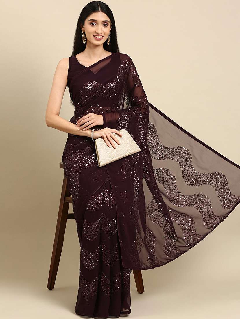 women's embellished saree with blouse