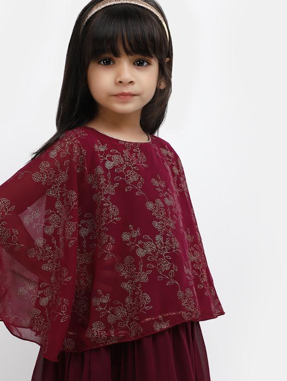 round neck red printed lehenga choli - 19912845 - Standard Image - 2
