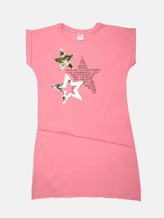 girls round neck sleeveless frock