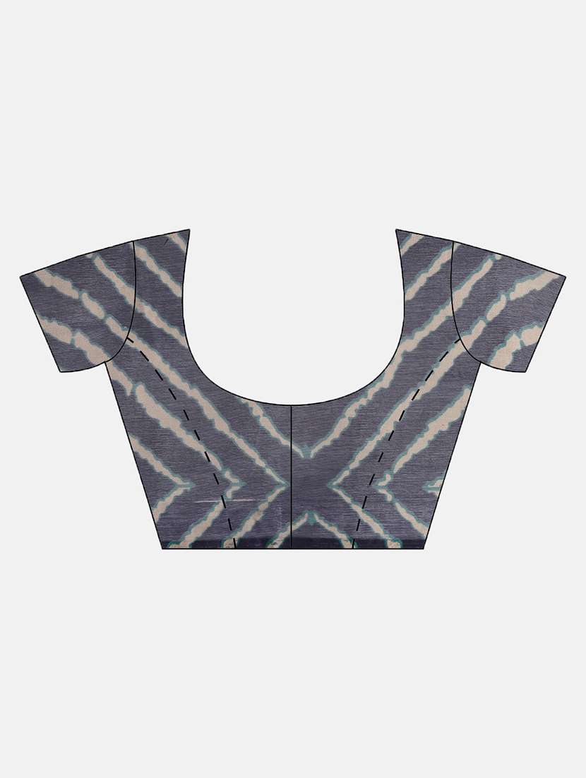 woven striped saree with blouse - 19912961 -  Standard Image - 2