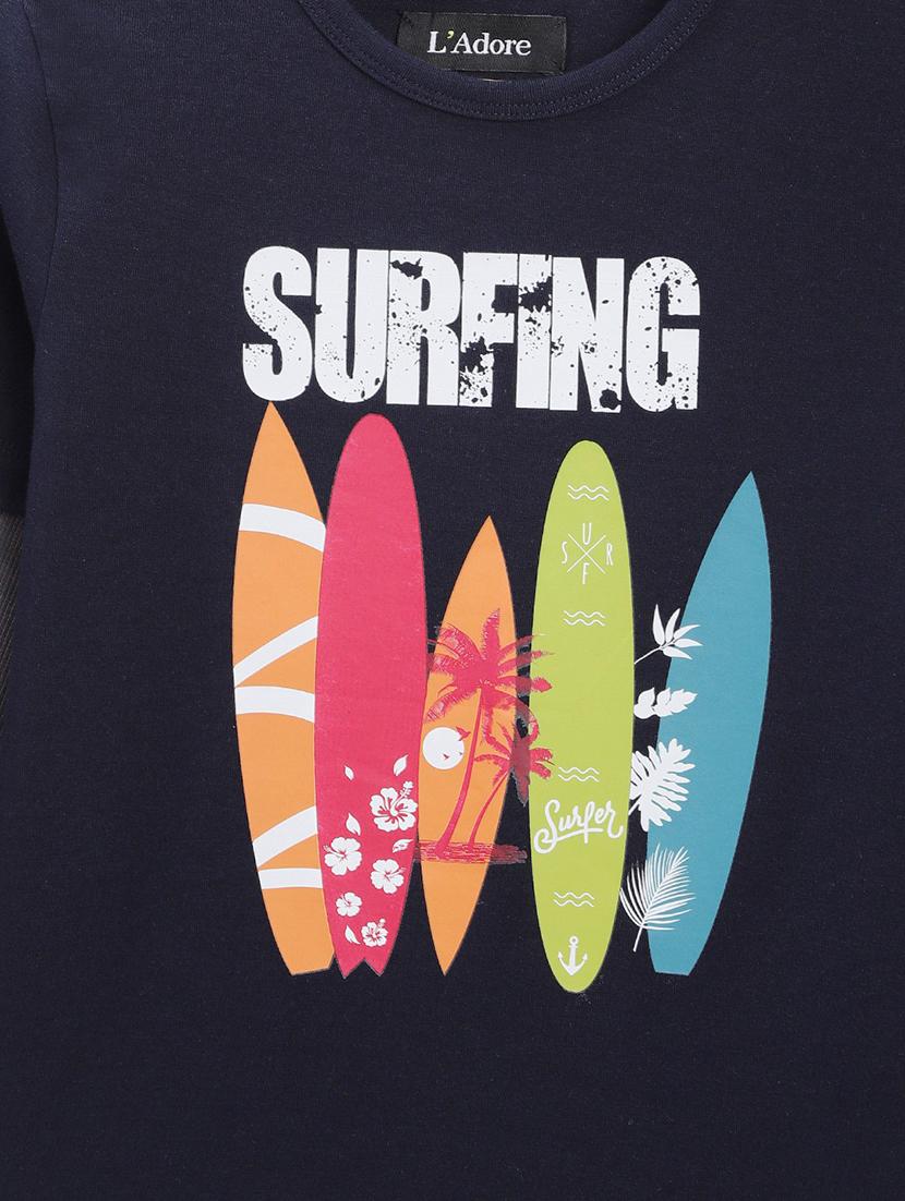 boys round neck printed t-shirt - 19914540 - Standard Image - 2