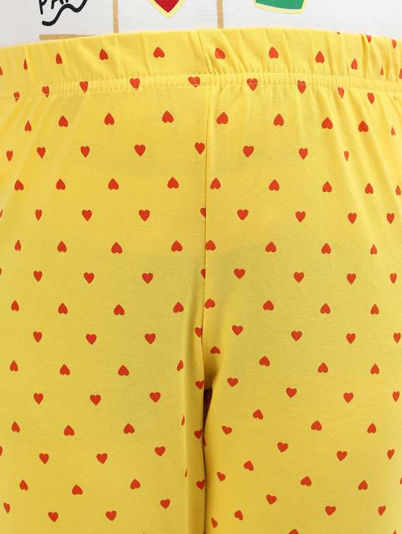 yellow printed legging - 19915379 -  Standard Image - 2
