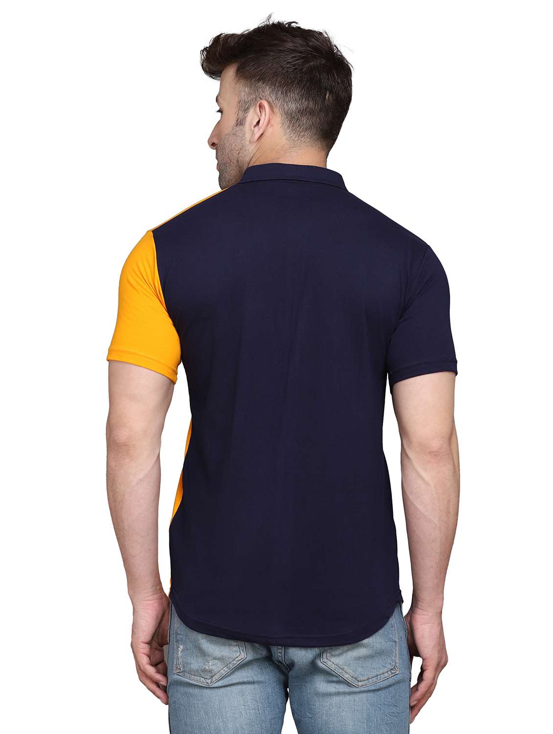 mens color block casual shirt - 19915404 -  Standard Image - 2