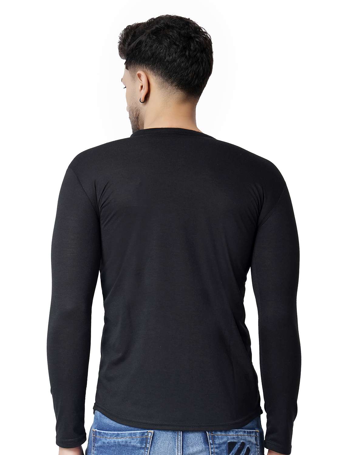 black cotton blend casual shirt - 19915436 - Standard Image - 2