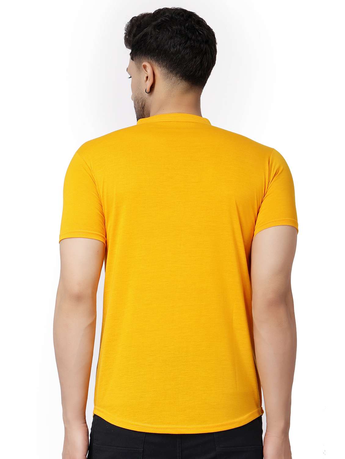 yellow cotton blend casual shirt - 19915459 -  Standard Image - 2