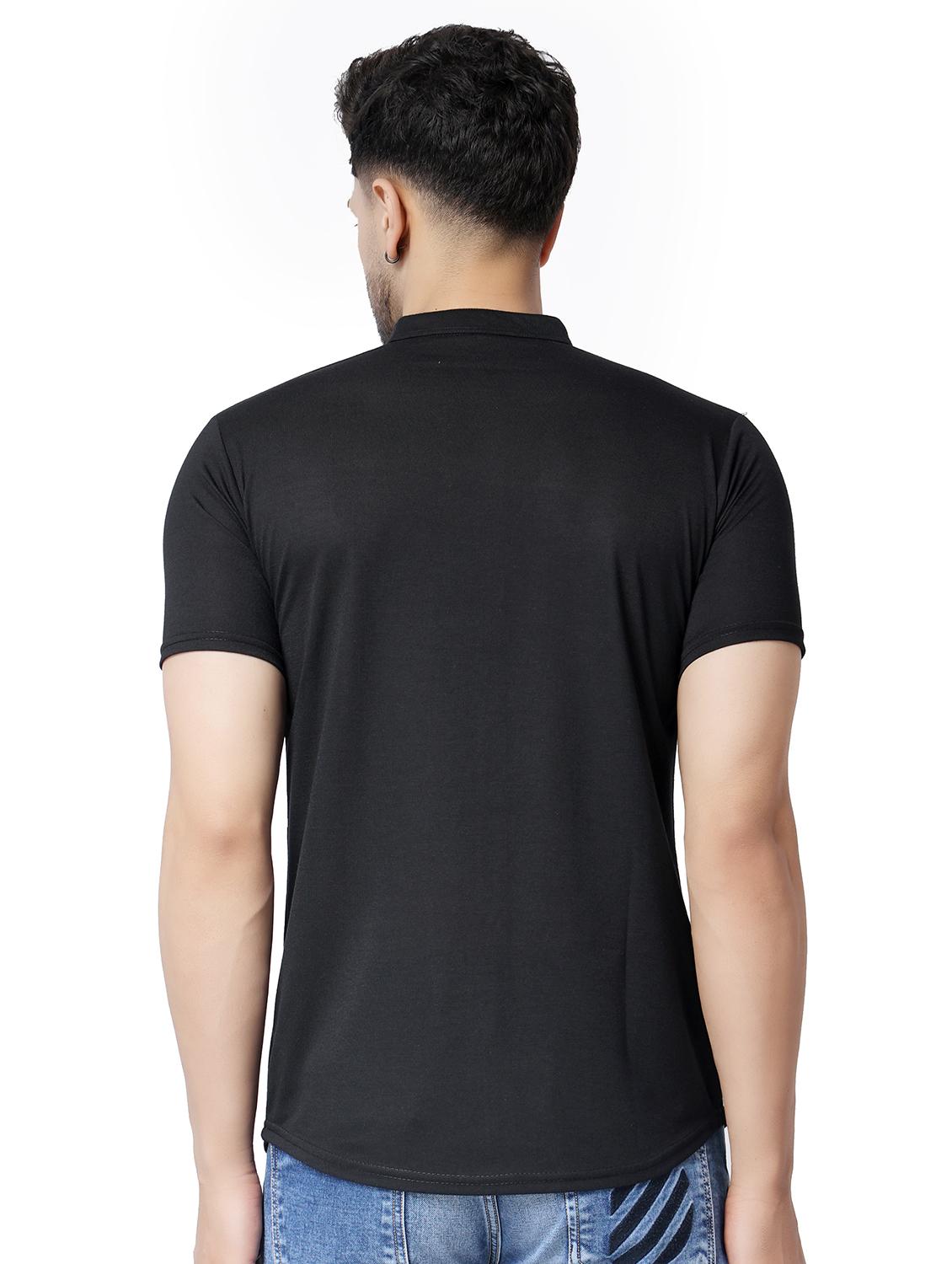 black cotton blend casual shirt - 19915460 - Standard Image - 2