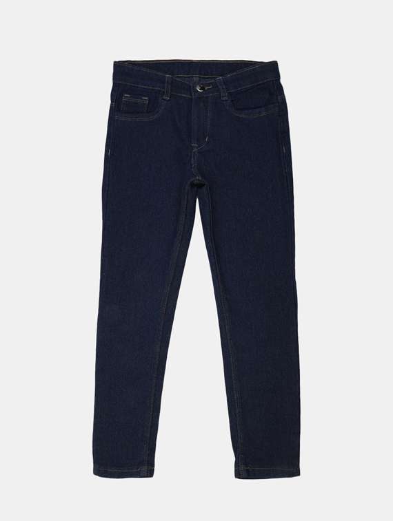 girls solid slim fit jeans