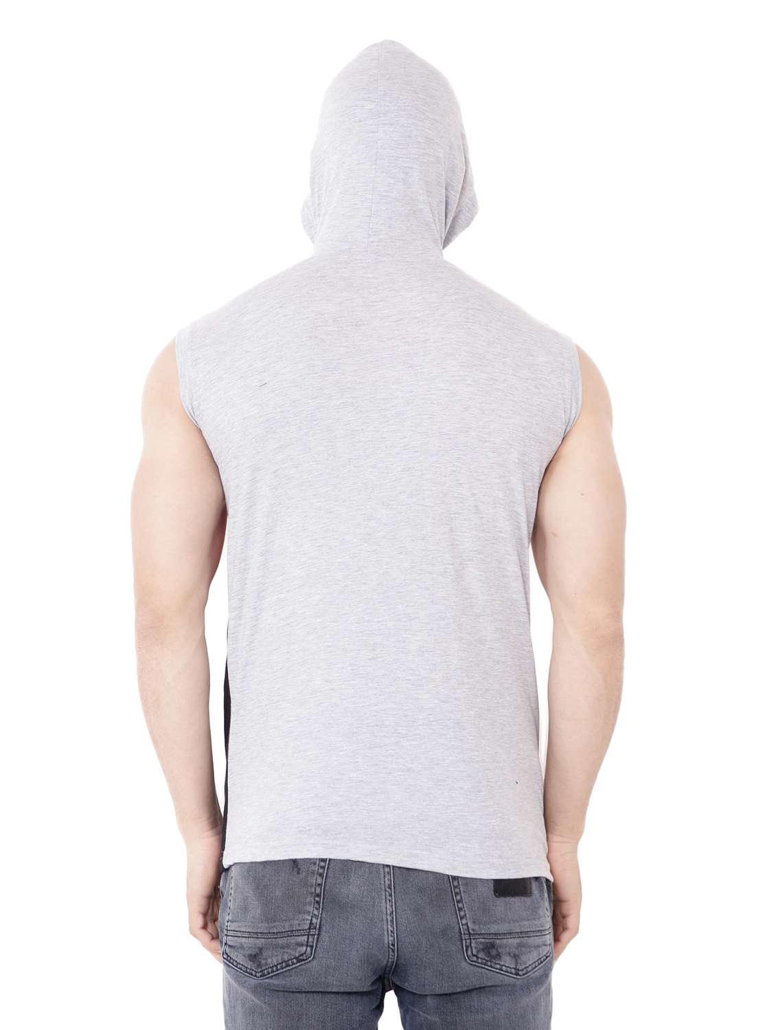 men cotton blend hooded t-shirt - 19915493 - Standard Image - 2