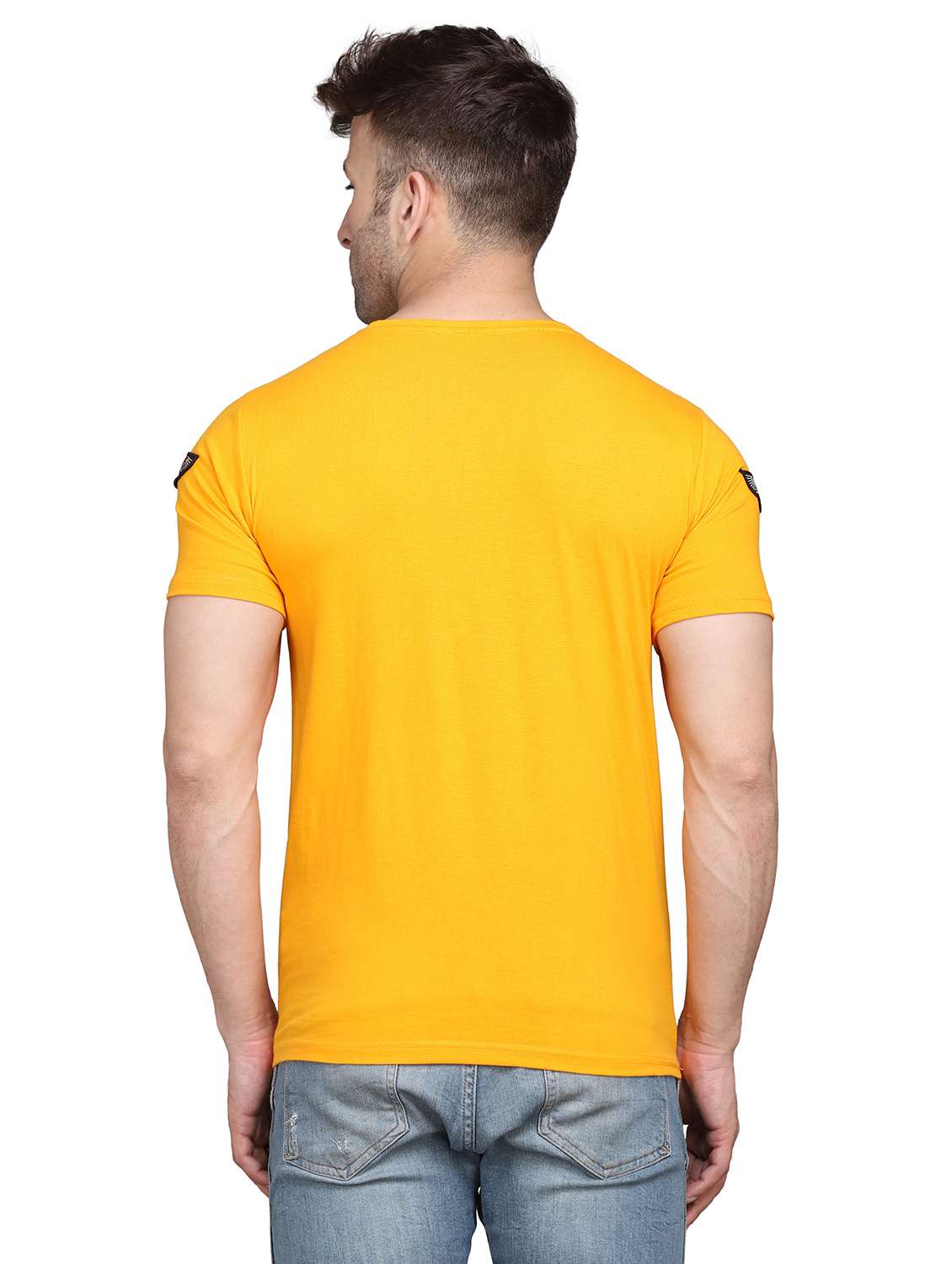 round neck solid regular t-shirt - 19915516 - Standard Image - 2