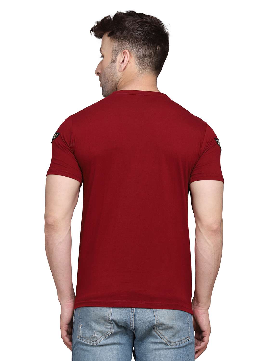men round neck cotton t-shirt - 19915531 - Standard Image - 2