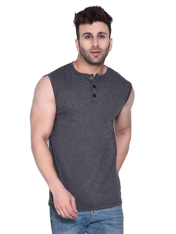 men round neck cotton t-shirt