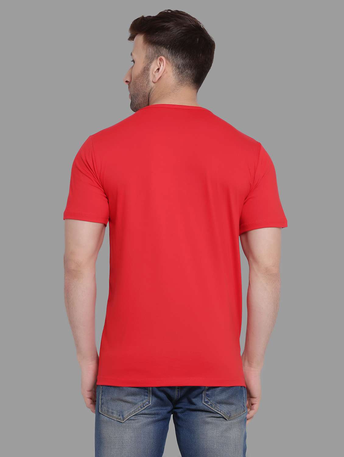 men round neck cotton t-shirt - 19915545 - Standard Image - 2