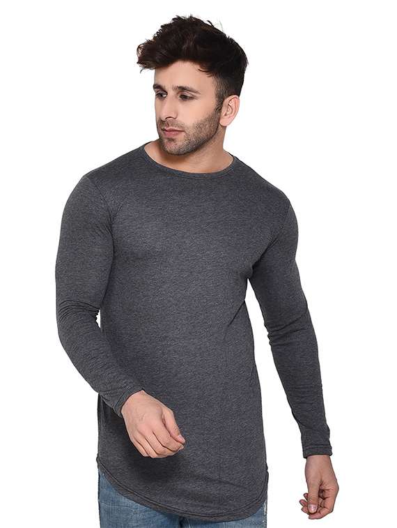 men round neck cotton t-shirt