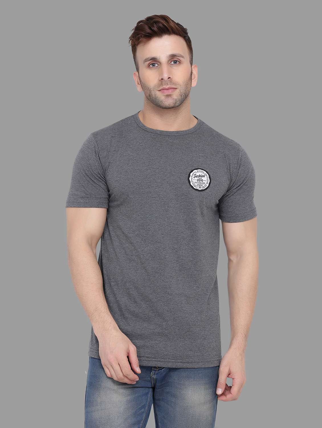 men crew neck cotton t-shirt