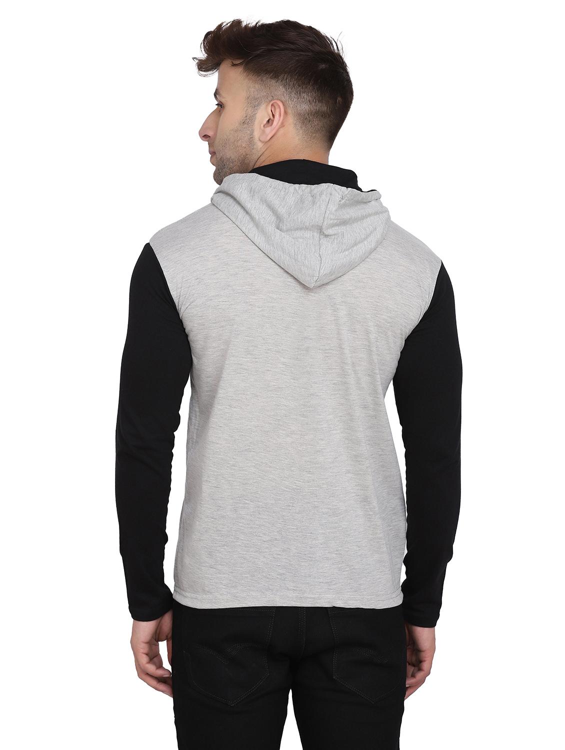 hood neck color block regular t-shirt - 19915638 - Standard Image - 2