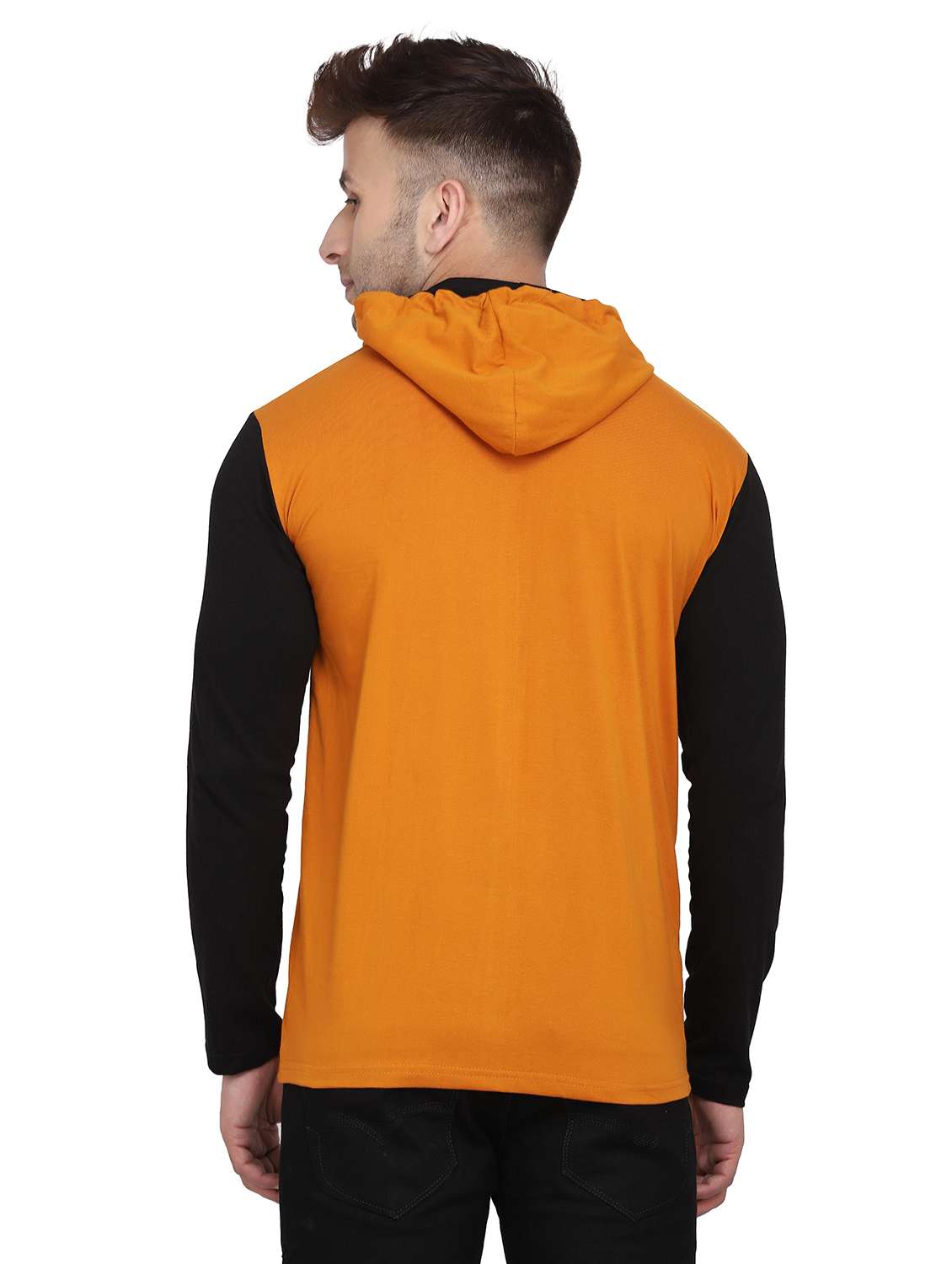men color block hooded t-shirt - 19915647 -  Standard Image - 2