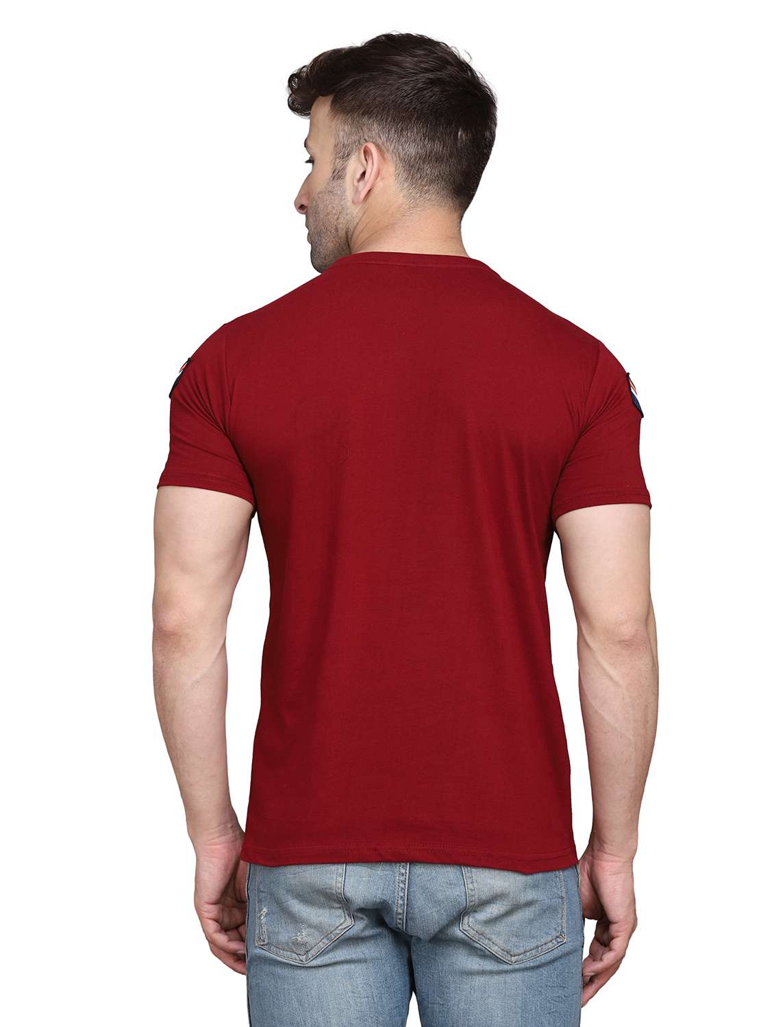 men round neck cotton t-shirt - 19915658 -  Standard Image - 2