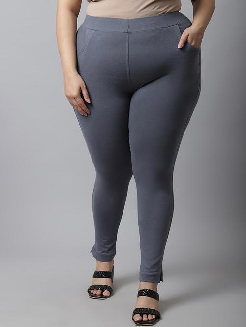 grey cotton leggings - 19915678 -  Standard Image - 0