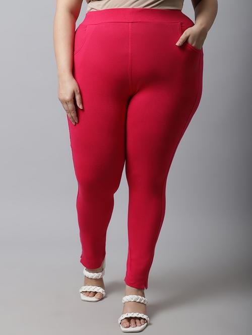 pink cotton leggings - 19915679 - Standard Image - 0