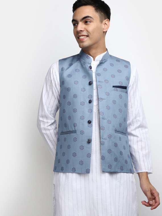 white cotton kurta pyjama set - 19915969 -  Standard Image - 2