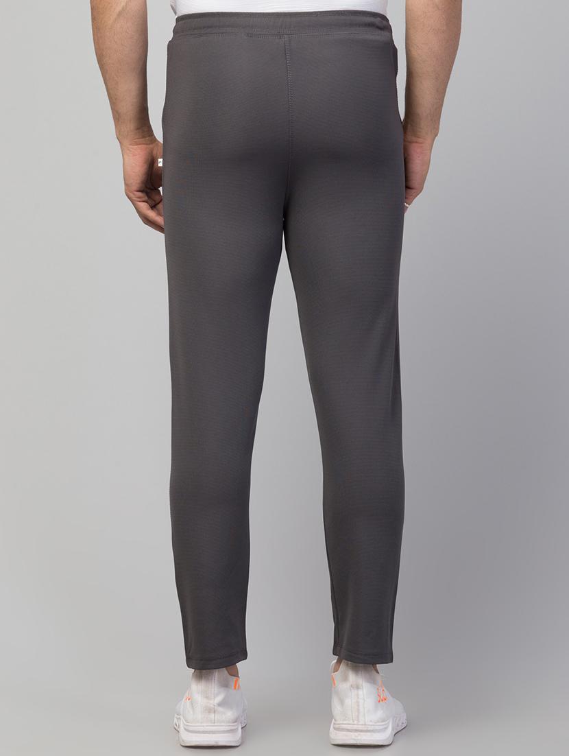 mid rise solid full length track pant - 19917066 - Standard Image - 2