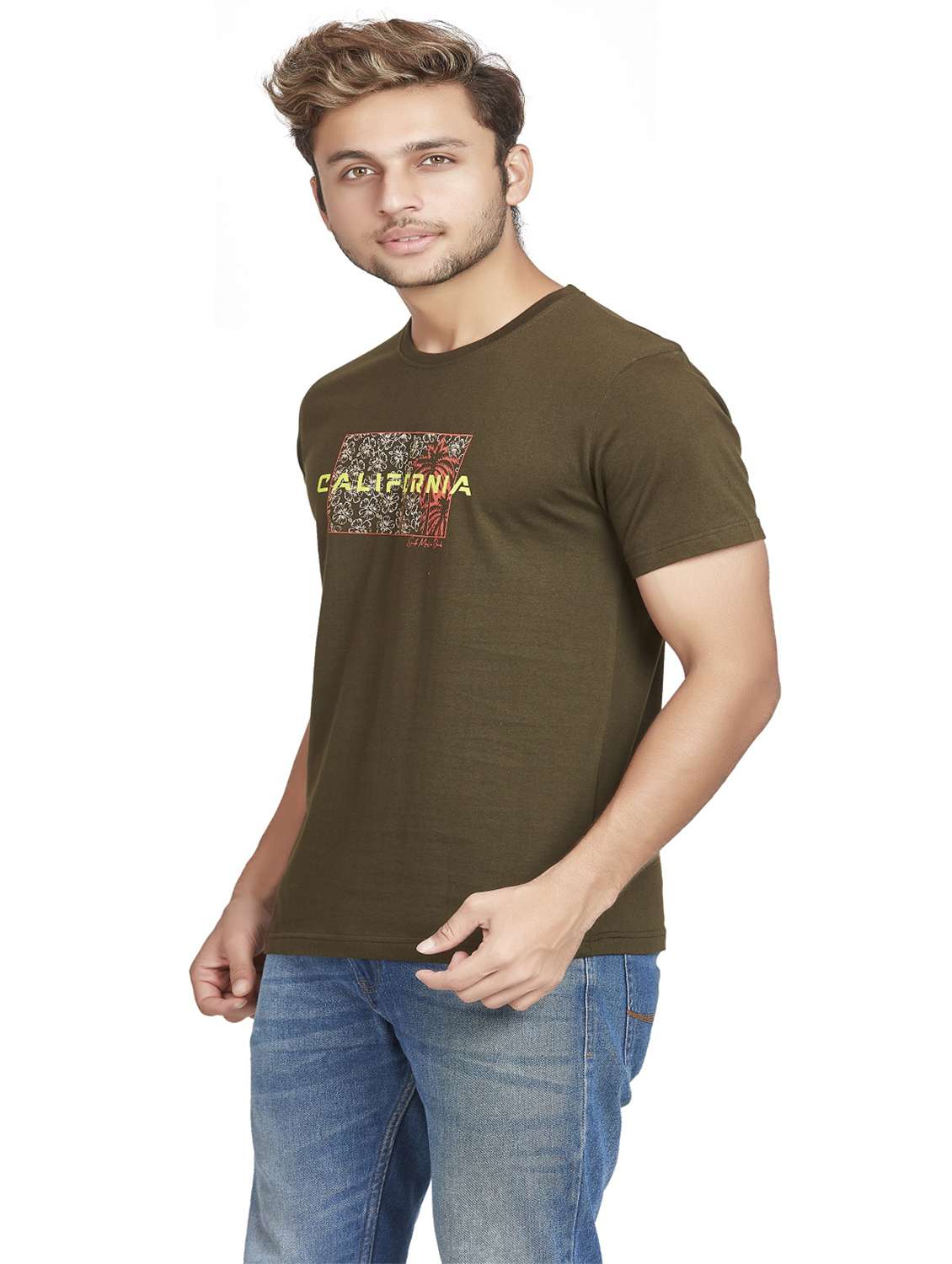 men chest print short sleeve t-shirt - 19917157 -  Standard Image - 2