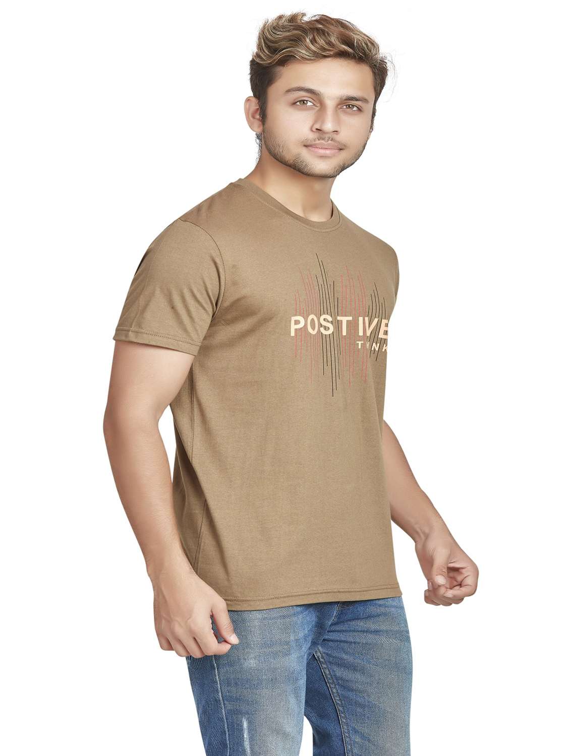 round neck printed cotton t-shirt - 19917164 -  Standard Image - 2