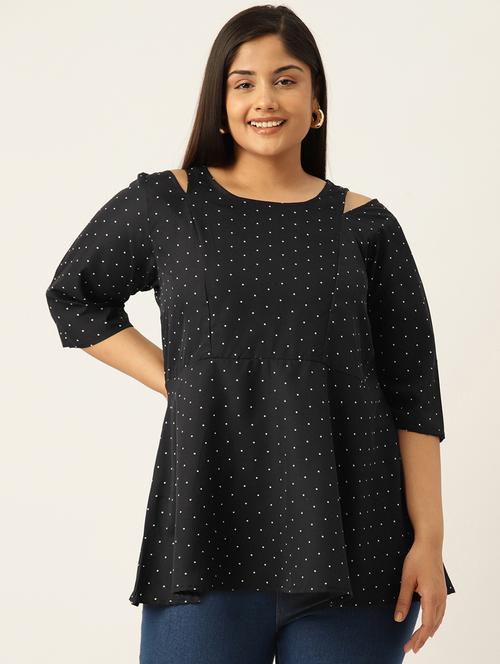 women plus size polka doted top - 19919358 -  Standard Image - 0