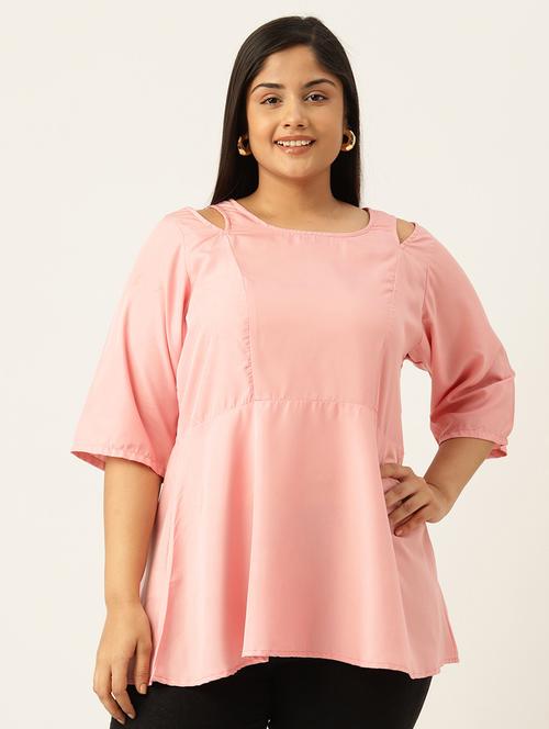 women's a line round neck top - 19919360 - Standard Image - 0