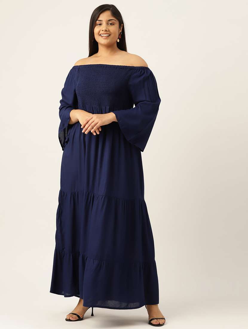 women's tiered dress solid dress