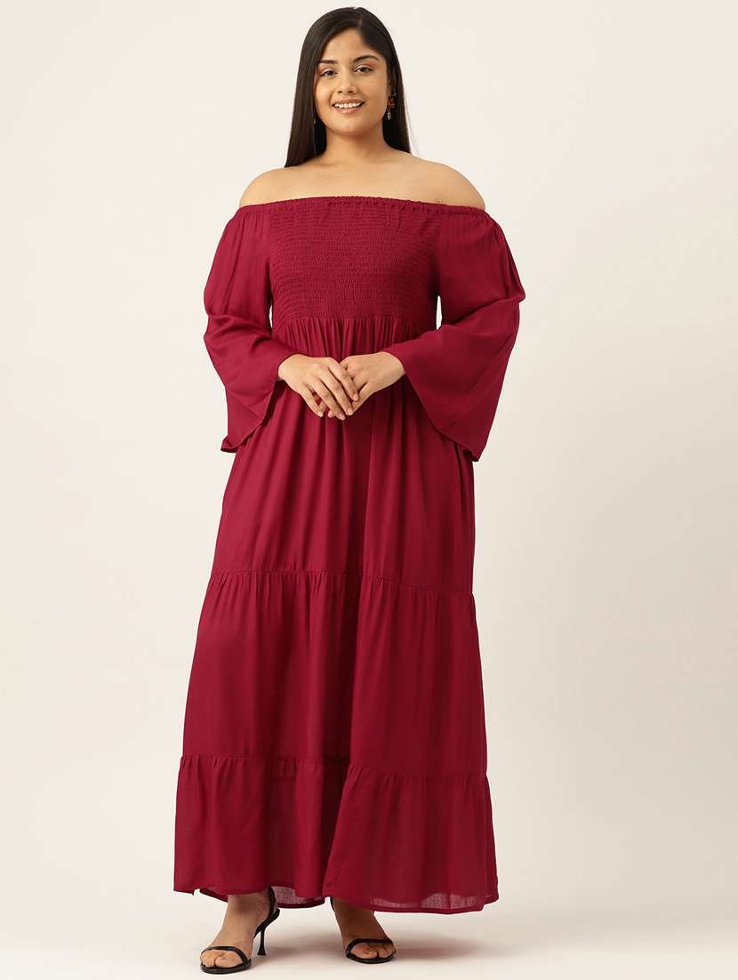 women's tiered dress solid dress