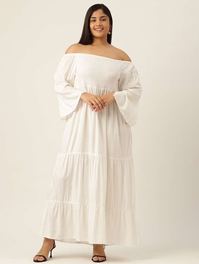 women's tiered dress solid dress