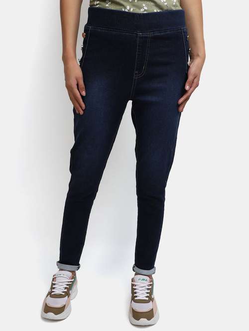 women's plain slim fit jeans - 19919504 - Standard Image - 0