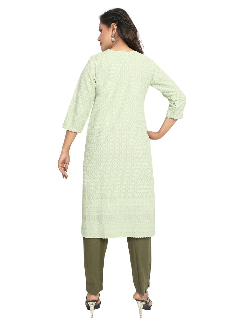 tonal embroidered straight kurta - 19919527 - Standard Image - 2