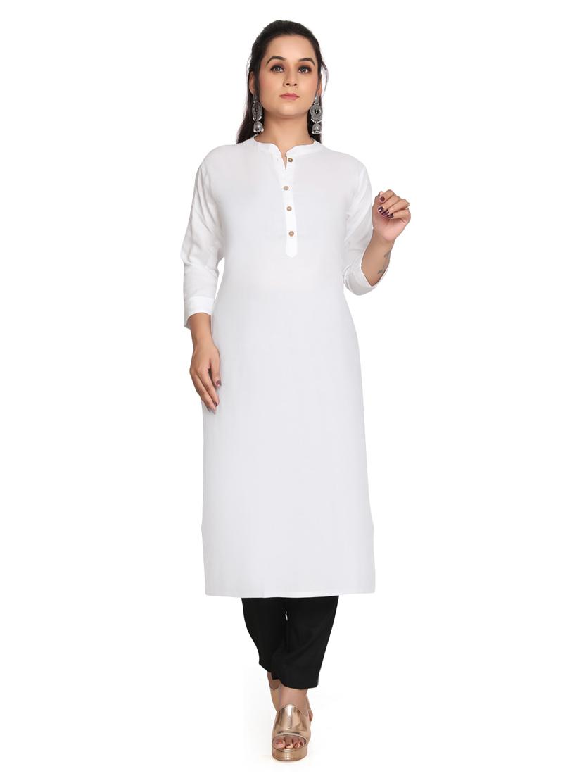 solid straight long kurta - 19919862 - Standard Image - 2