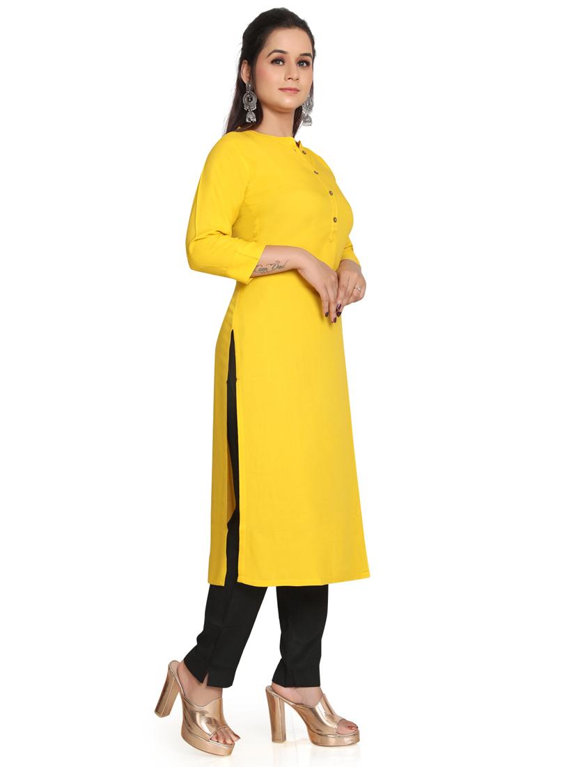 solid straight long kurta - 19919867 - Standard Image - 2