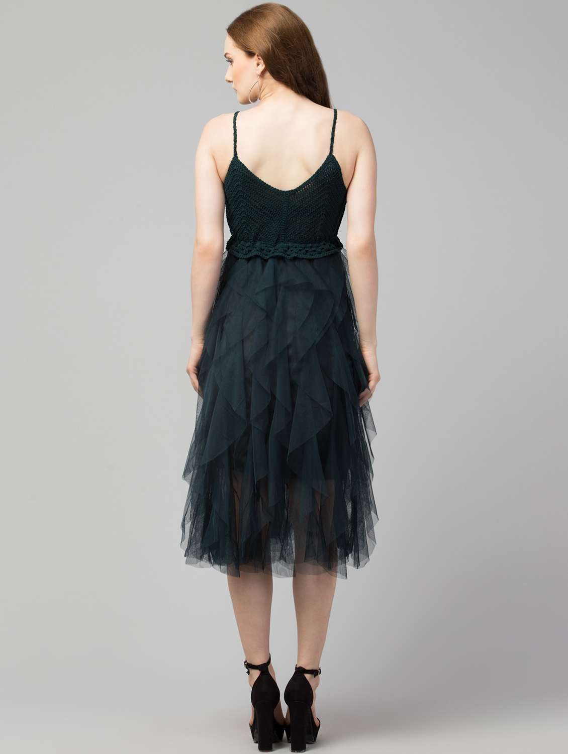 women's asymmetric solid dress - 19921691 - Standard Image - 2