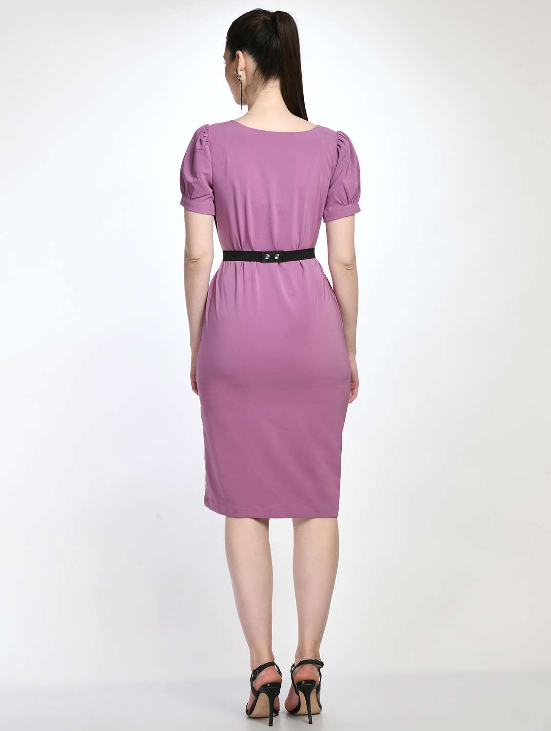 square neck solid bodycon dress - 19921706 - Standard Image - 2