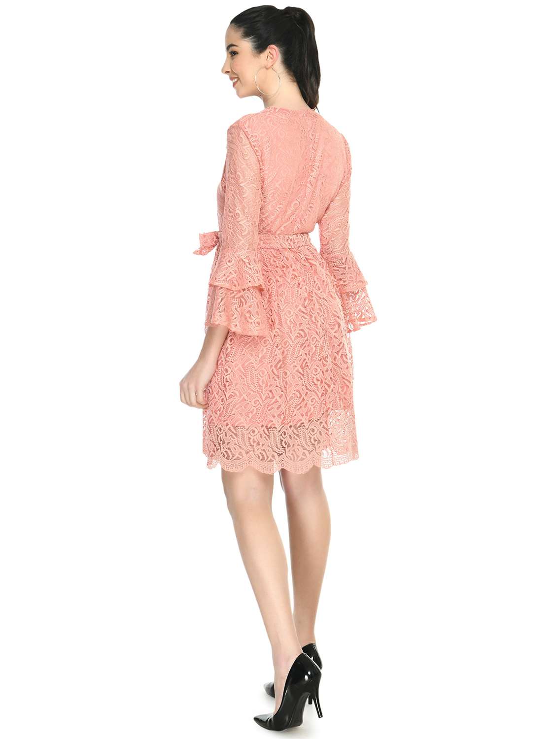 self design fit & flared dress - 19921717 - Standard Image - 2