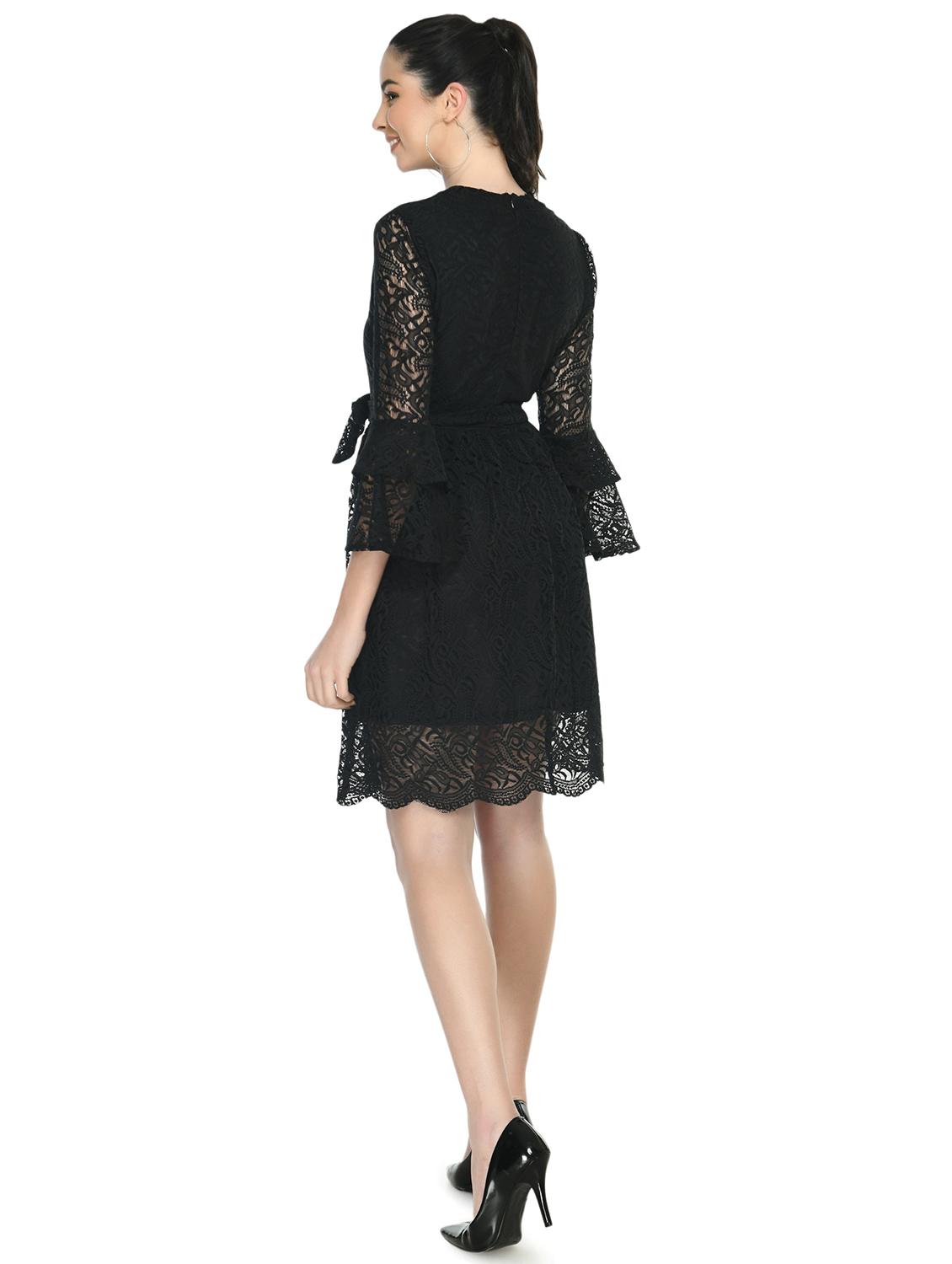 self design fit & flared dress - 19921718 - Standard Image - 2