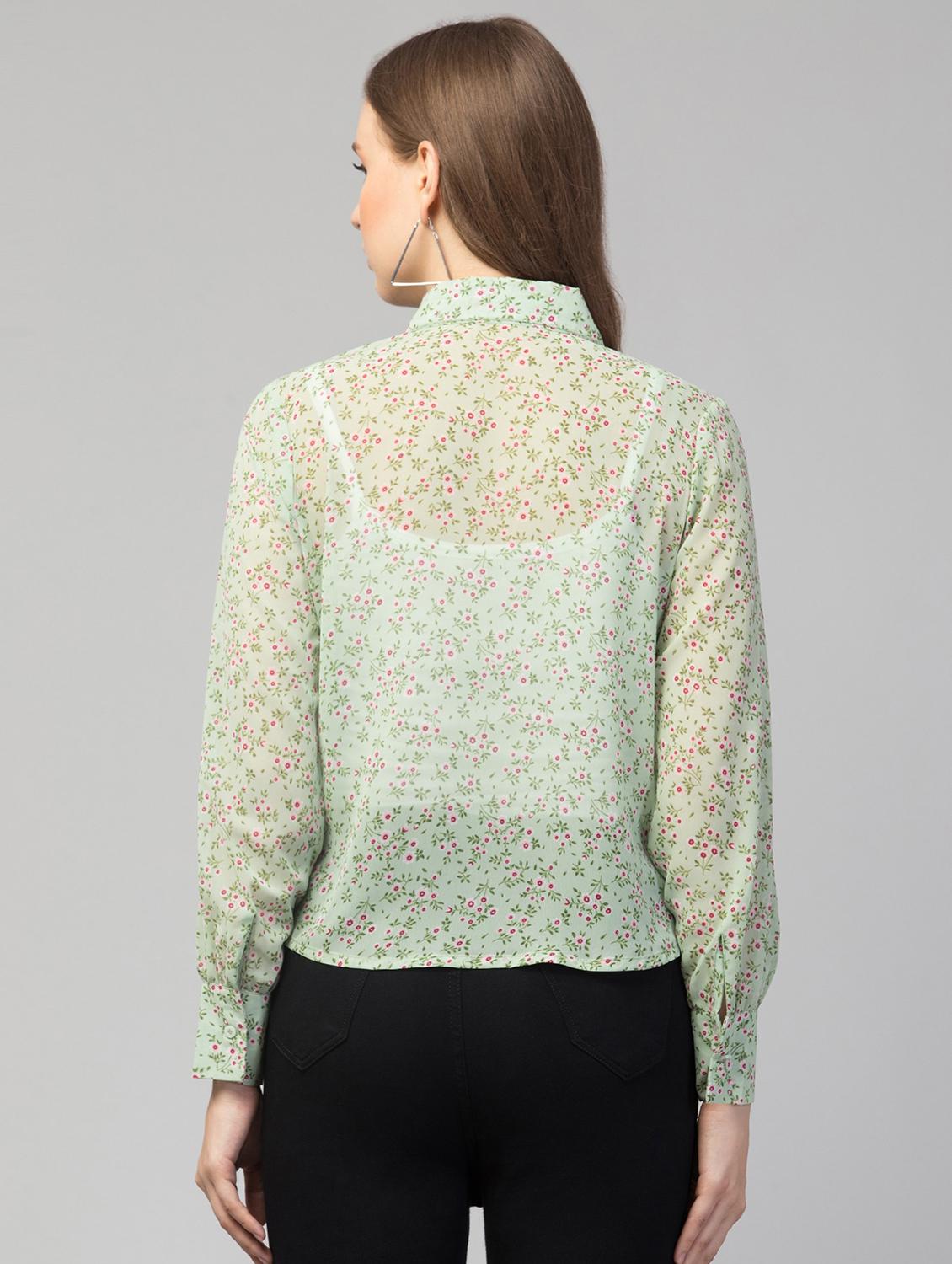 floral printed regular shirt - 19921834 - Standard Image - 2
