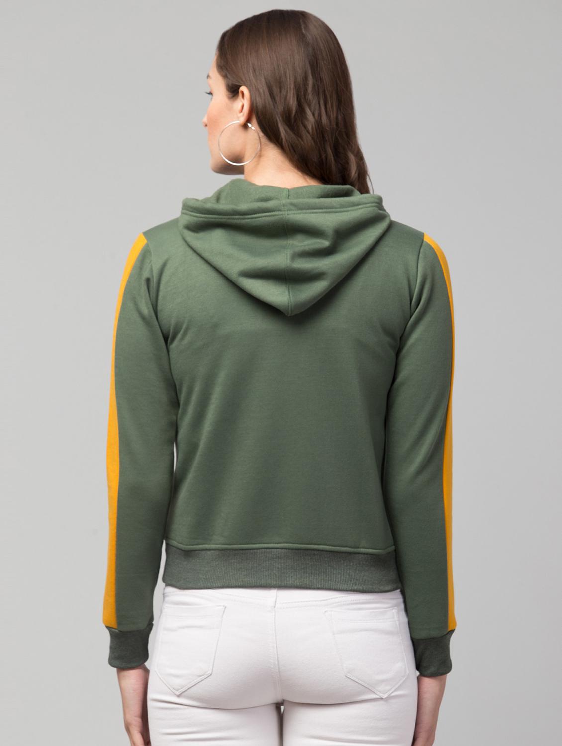 hooded neck solid sweatshirt - 19921859 - Standard Image - 2