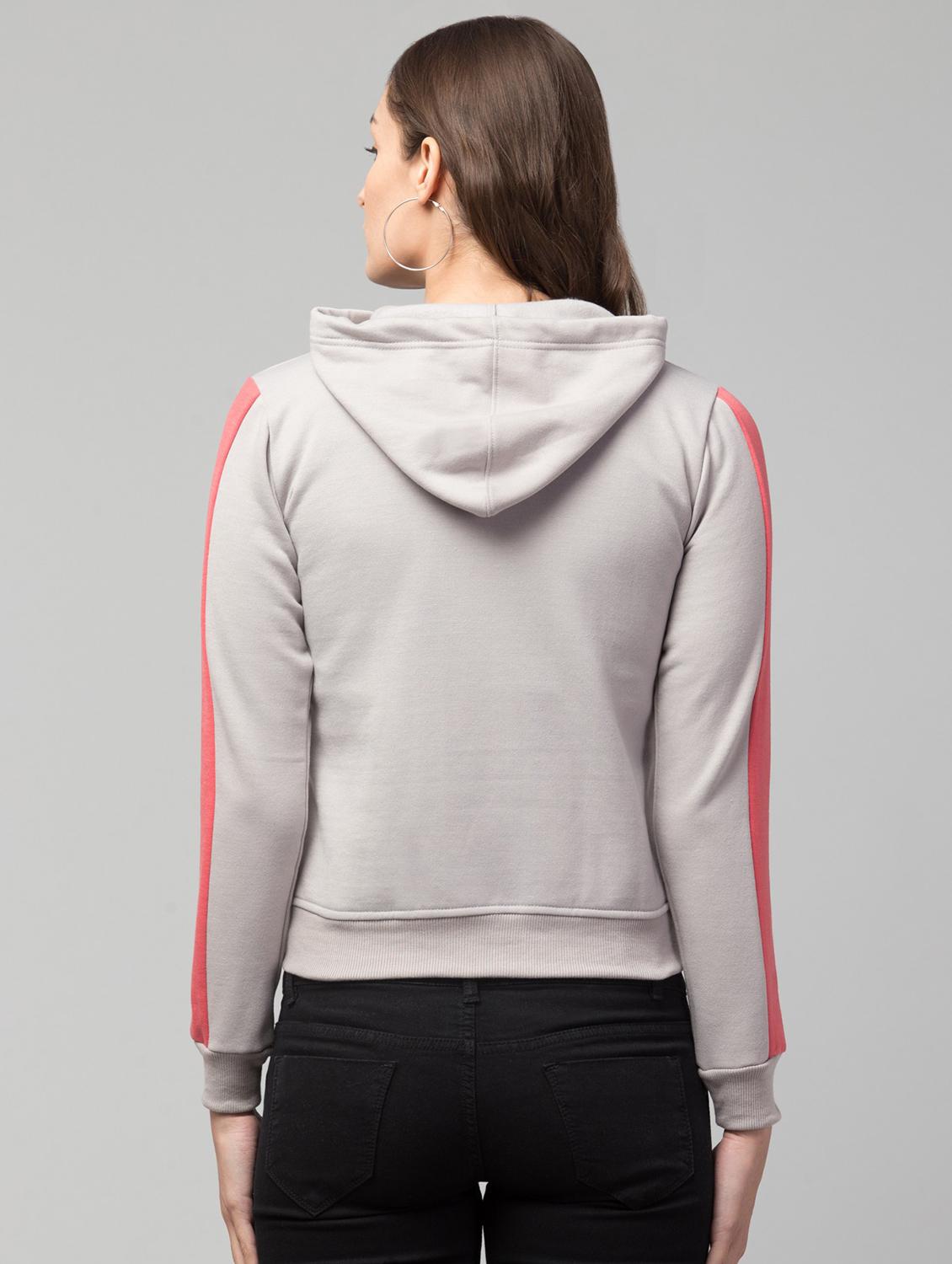 hooded neck solid sweatshirt - 19921861 - Standard Image - 2