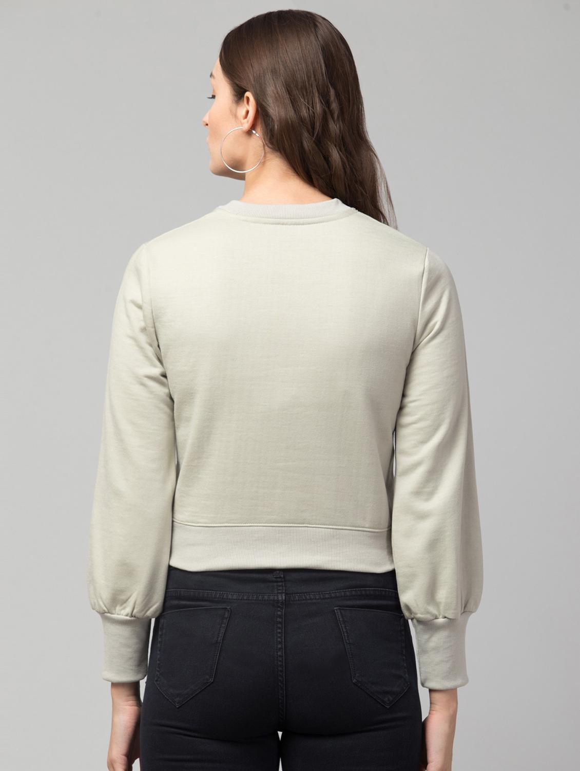 white solid regular sweatshirt - 19921876 - Standard Image - 2