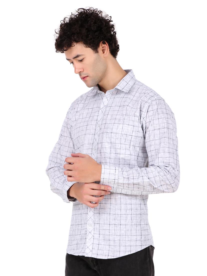 mens checks casual shirt - 19925028 - Standard Image - 2