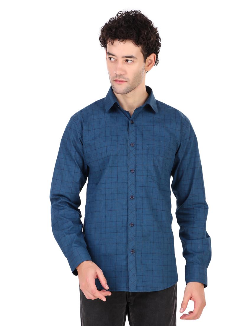 mens checks casual shirt - 19925029 - Zoom Image - 0