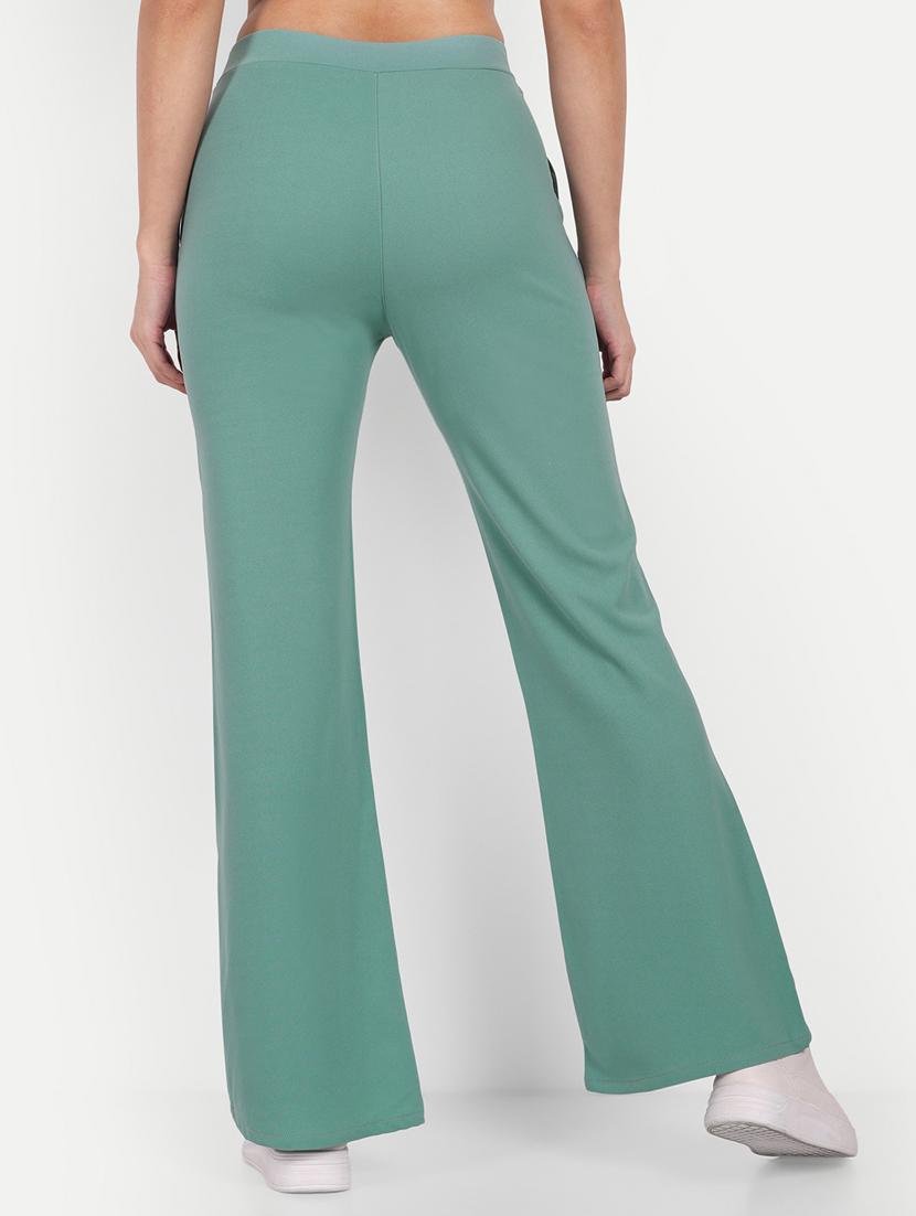 green flat front full length trouser - 19925577 - Standard Image - 2