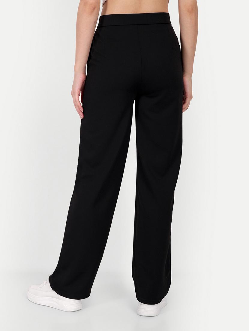 black flat front full length trouser - 19925582 - Standard Image - 2